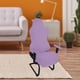 thumbnail image 4 of Fundas elásticas para silla de juego, color sólido, ergonómicas, de poliéster, lavables. violeta claro, 4 of 8