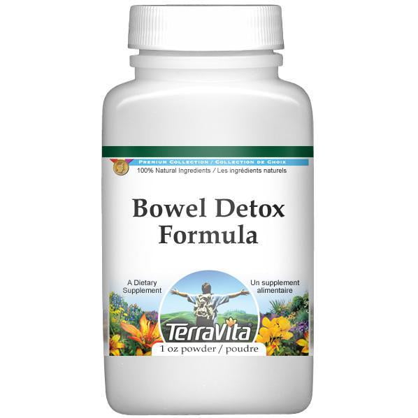 Bowel Detox Formula Powder Psyllium, Kelp and Chlorophyll (1 oz, ZIN: 512486) by TerraVita