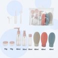 thumbnail image 2 of Unique Bargains 8 Pcs Travel Container Set Reusable Travel Bottles Set Pink Beige, 2 of 6