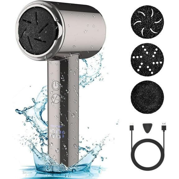 Electric Foot Callus Remover (with Dander Vacuum) Rechargeable Electric Callus Remover For Feet,Electric Pedicure Electric Foot File Kit,Professional Feet Care Tool For Dead,Hard Cracked Dry Skin