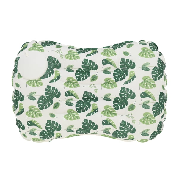 Almohada de Camping Inflable de Acción de Bomba Única 1 Pc para Camping Blanco Verde Oscuro Verde Claro Seda de Hielo