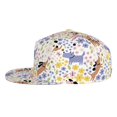 thumbnail image 3 of Haiem Floral Puppy Classic Snapback Cap Flat Bill Hat Baseball Cap Adjustable Size Cotton Dad Hat, 3 of 9