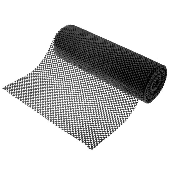 Grusce PVC No Adhesive Shelving Liner Double Side Non Slip Easy to Cut Drawer and Shelf Liner for Kitchen Cabinet Desk Kitchenware Tableware