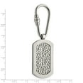 thumbnail image 2 of Beautiful Titanium Pebble Textured Key Ring, 2 of 2