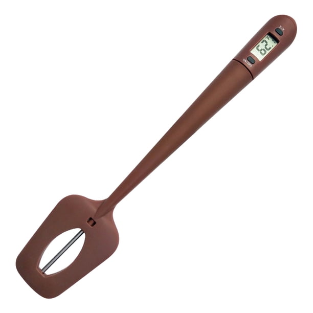 Espátula Termómetro Agitador Raspador de silicona con medidor de sonda digital electrónico para salsa de crema de chocolate Vogacara HA005009-00