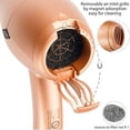 thumbnail image 5 of NITION Negative Ions Ceramic Hair Dryer with Diffuser Attachment Ionic Blow Dryer Quick Drying,1875 Watt 2 Speed / 3 Heat Settings,Cool Shot Button,Lightweight,Champagne Gold, 5 of 5