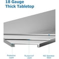 thumbnail image 2 of Ladcaser 30"x24" Stainless Steel Table for Prep & Work with Undershelf Heavy Duty Commercial Kitchen Prep Table for Restaurant, Home and Hotel, 2 of 6