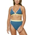 thumbnail image 3 of Jessica Simpson Chop & Change High-waisted Bikini Bottoms In Navy Blue/sol - XL, 3 of 4