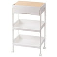 thumbnail image 5 of Rolling Cart Utility Cart Rolling Storage Cart Bathroom Cart Rolling Cart Large Capacity Eco Friendly PP MDF Sturdy Construction Space Saving Utility Cart For Beauty Salon, 5 of 5
