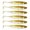 Gold 80mm, variant on 6pcs Rotate Tail Fishing Lures Wobbles Soft Lures Enhances Flexibility for Basses Trouts Catching