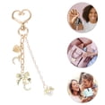thumbnail image 4 of Unique Bargains 1 Pc Handbag Charm Keychain Beads Bag Accessories Gold Tone, 4 of 6