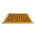 thumbnail image 2 of Ahgly Company Machine Washable Indoor Rectangle Oriental Yellow Modern Area Rugs, 7' x 10', 2 of 4