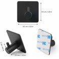 thumbnail image 1 of 4 ganchos para pantimedias, toallero, gancho de acero inoxidable, gancho simple, perforación libre, para cocina y sala, 4 ganchos de acero inoxidable (ganchillo recto cuadrado negro LingWen 8390615513159, 1 of 1