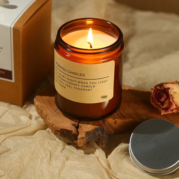 Scented Glass Jar Candles, 400g Soy Wax Aromatherapy Candle with Strong Fragrance, Long-Lasting Scented Candle for Home Decor, Bedroom & Living Room, Ideal Gift for Women Men