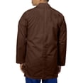 thumbnail image 3 of Panda Uniform by HeedFit Men's 31" Lab Coat Custom Fit, 4XL, Chocolate, 3 of 6
