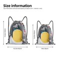 thumbnail image 2 of Pofeuu Minions for Water-Resistant 210D Drawstring Bag Compact Foldable Design Gym Yoga Travel Essentials Lightweight Carryall-Small, 2 of 6