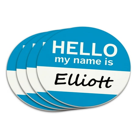 

Elliott Hello My Name Is Coaster Set