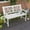 White, variant on Outsunny 43.25" Outdoor Garden Bench, Wooden Bench, Poplar Slatted Frame Furniture for Patio, Park, Porch, Lawn, Yard, Deck, Black