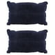 thumbnail image 1 of 2X Almohada de Flocado Almohada Plegable Portatil Inflable de Doble Cara para Acampar / Viajar / Oficina Azul, 1 of 5