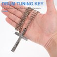 thumbnail image 2 of Miangastore 1Pc Drum Key Percussion Instrument Adjustment Tool Drum Tuning Key (Silver), 2 of 8