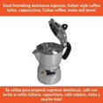 thumbnail image 6 of Epic Stovetop Espresso Maker, 6.3H x 3.5W x 5.5D inches, 3 Cup Capacity, Aluminum, Manual, 6 of 6