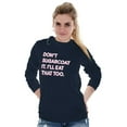thumbnail image 4 of Dont Sugarcoat It Cute Sweet Foodie Plus Size Long Sleeve Graphic Tee Shirt Brisco Brands 2X, 4 of 5