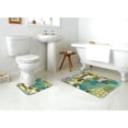 thumbnail image 4 of Honeii Garden Farm Pattern Bathroom Anti-Skid Pad Bathroom Mat Vintage Seamless Pattern Not-Slip Toilet Rug Set, 4 of 6