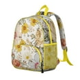 thumbnail image 2 of Aesthetic Floral Design Students Backpack - Colorful Wildflower and Butterfly Illustration with Durable Zippers, Comfortable Adjustable Straps for School Use, 2 of 6