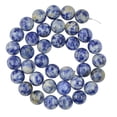 thumbnail image 3 of MERIGLARE 10mm Round Smooth Natural Blue Jasper Gemstone Loose Beads 15\" Strand, 3 of 4