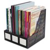 2PK-Advantus 3-Compartment Magazine/Literature File, Black