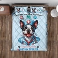 thumbnail image 4 of Just a Certified Nursing Assistant Cna Who Loves Her Boston Terrier Quilt Bedding Set Gentleman Dog Lover Gifts 1 Blanket Bed Cover 2 Pillowcases - 00003, 4 of 5