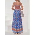 thumbnail image 5 of PRETTYGARDEN Womens Floral Maxi Dress Boho Casual Summer Spaghetti Strap Smocked Sleeveless Flowy Beach Vacation Dresses, 5 of 10