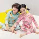 thumbnail image 2 of Sujetadores cálidos de invierno con forro polar y grueso para niños, ropa para el hogar, conjunto de chaqueta y pantalones de otoño para niños y niñas, 2 of 5