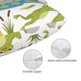 thumbnail image 3 of Balery Cartoon Frogs Funda de Cojín Estampada, Regalos para Mujeres, Regalos de Amor para Ella, Regalos para Novia o Esposa, Funda de Almohada-16"x24", 3 of 6