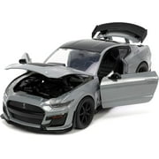 2020 Ford Mustang Shelby GT500 Gray with Black Top "Bigtime Muscle" Series 1/24 Diecast Model Car by Jada