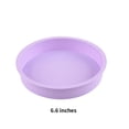 thumbnail image 4 of kurtrusly Fête de Mariage Gâteau Restaurant Réutilisable Mousse Lavable Moule Rond Accessoires de Gadget de Cuisine Violet Clair 6,6 Pouces 1Set, 4 of 6