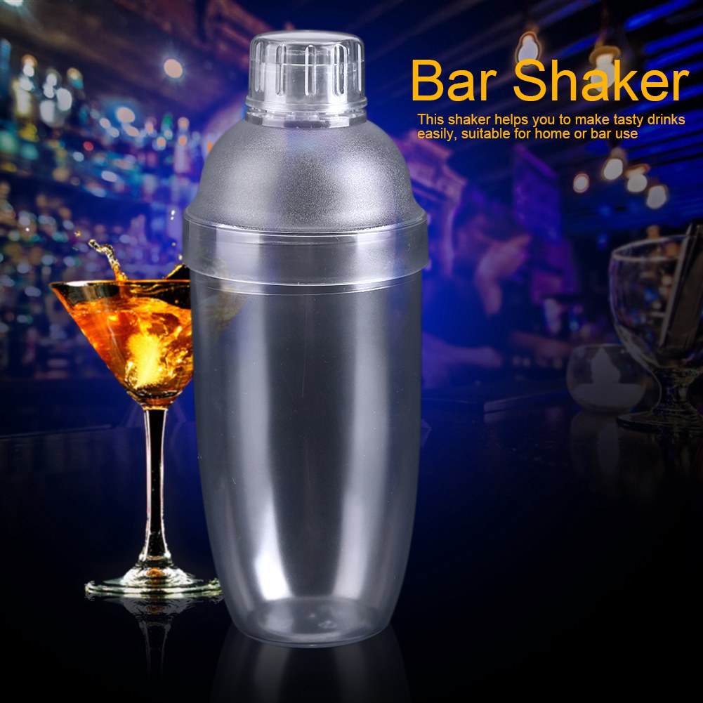 Mgaxyff Cocktail Shaker,Antileakage Transparent PC Resin Milk Tea