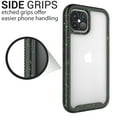 thumbnail image 4 of CoverON Apple iPhone 12 Case / iPhone 12 Pro Case (6.1"), Military Grade Full Body Rugged Slim Fit Clear Cover, Black (Green Splash), 4 of 9