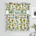 thumbnail image 2 of Rustic Bohemian Curtains 36 Inch - 3 Panel Wildflower Farmhouse Set with Vintage Floral Design, Rod Pocket, 2 of 6