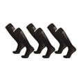 thumbnail image 2 of Kids Knee High Soccer Socks 3 Pack Breathable Mesh Cushioned Foot Arch Support Anti Slip Rib Cuff Solid Color Athletic Football Socks for Youth Boys Girls 6 To 16 Years Old Black, 2 of 8