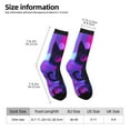 thumbnail image 2 of Picia Neon Toy Cat Reflections Print Athletic Socks for Men & Women – Cushioned Moisture-Wicking Crew Socks for Sports, Running, and Training, Soft & Breathable Size 5-11, 2 of 6