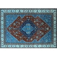 thumbnail image 1 of Ahgly Company Indoor Rectangle Persian Light Blue Traditional Area Rugs, 7' x 9', 1 of 4
