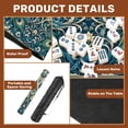 thumbnail image 3 of Mahjong Mat 31.5" x 31.5" Intricate Peacock Pair Flowing Feathers Floral Accents Non-Slip Noise Reduction American Mahjong Tiles Table Cover for Dominoes Poker Card Board Games Gift, 3 of 8