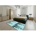 thumbnail image 5 of Ahgly Company Machine Washable Indoor Rectangle Transitional Green Area Rugs, 2' x 5', 5 of 7