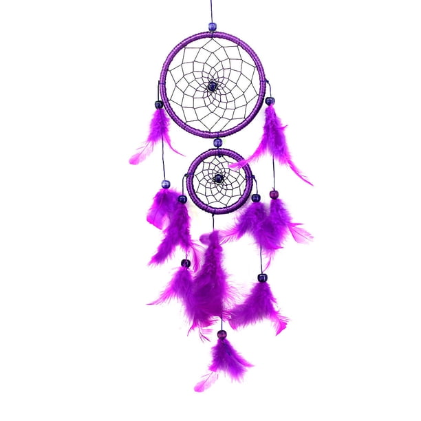 XWSHYW Decoraciones para El Hogar Adorno Decorativo Colgante con Cuentas de Plumas de Encaje, Regalo