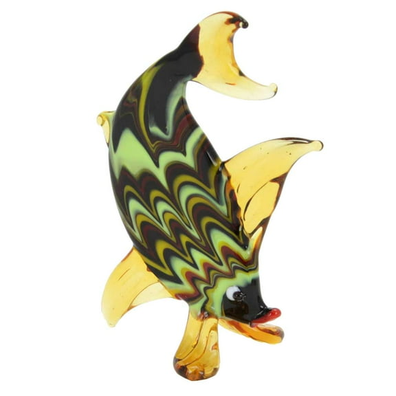 GlassOfVenice Murano Glass Festooned Oval Fish