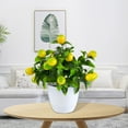 thumbnail image 7 of Sunjoy Tech Artificial Lemon Green Plant Bonsai Fake Lemon Fruit Plant Potted Ornament for Garden Home Decoration, 7 of 7
