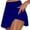 Dark Blue, variant on JINMGG Shorts for Women Clearance $5 Women's Summer Pleated Tennis Skirts Athletic Stretchy Short Yoga Fake Two Piece Trouser Skirt Shorts Dark Blue XL