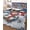 Blue, Red, Green, variant on Quilt King Size Bedding Set, White Snowman Christmas Reversible Summer Quilt 3 Pieces, Xmas Snowflake Winter Branches Lightweight Bedspreads Coverlets with 2 Pillow Shams for All Seasons