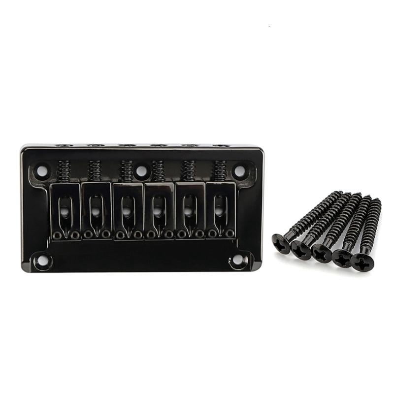CEORPER Metal Fixed Hardtail Bridge Top Load Tailpiece for 6 String Electric Guitar